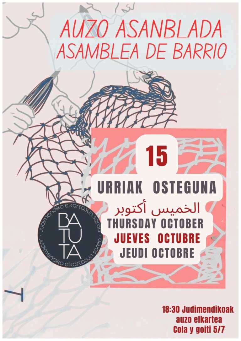 Auzo asanblada itzuli da!///Vuelve la asamblea de barrio