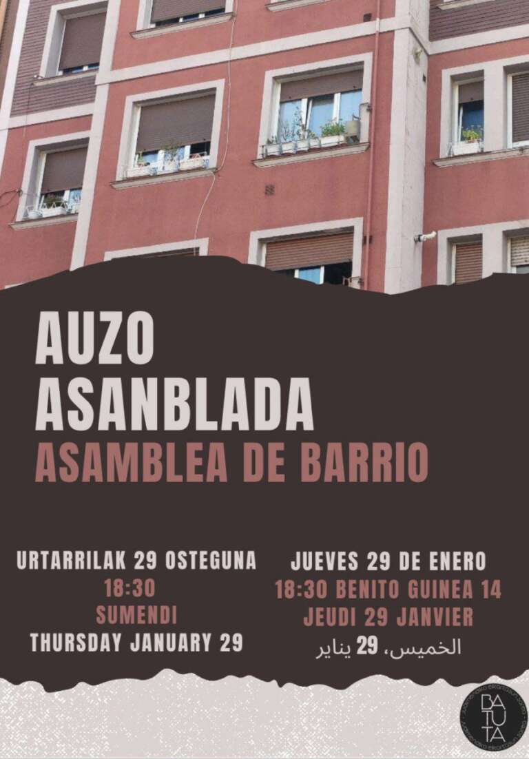 AUZO ASANBLADA URTARRILAK 29///29 de enero asamblea de barrio