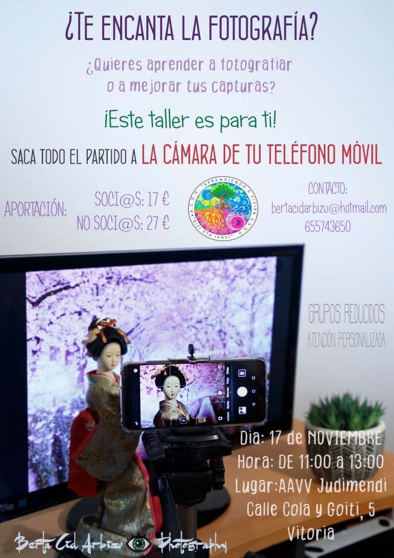 Taller de Fotografía con el teléfono móvil