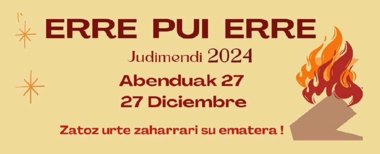Zatoz urte zaharrari su ematera!//!Ven a quemar el culo al año!