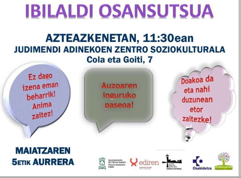 PASEOS SALUDABLES – IBILALDI OSANSUTSUAK