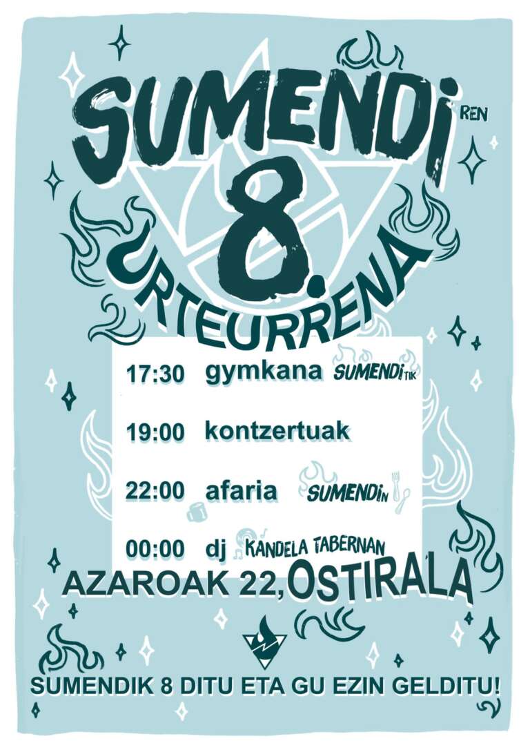 SUmendik 8 urte betetzen ditu! SUmendi cumple 8 años!