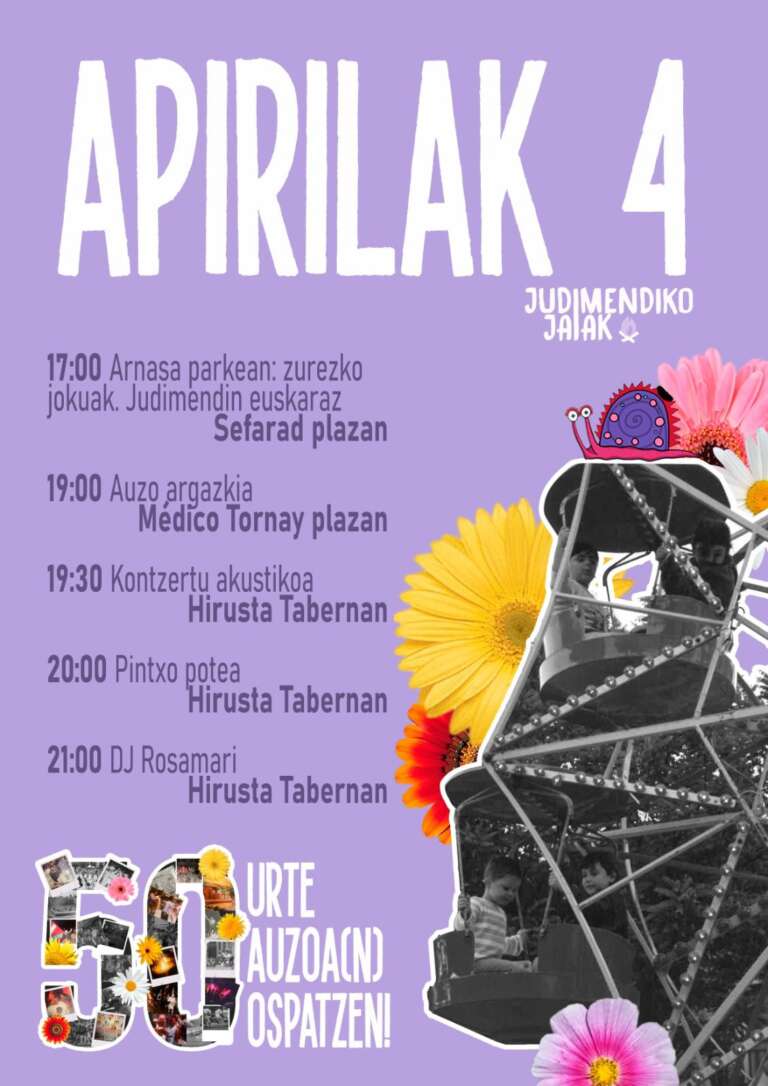 50 URTE AUZOA(N) OSPATZEN APIRILAK 4 de abril