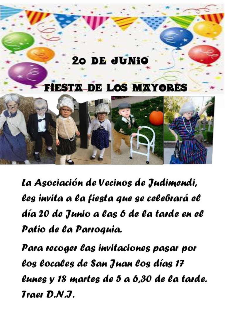Fiestas y homenaje a nuestros mayores de Judimendi