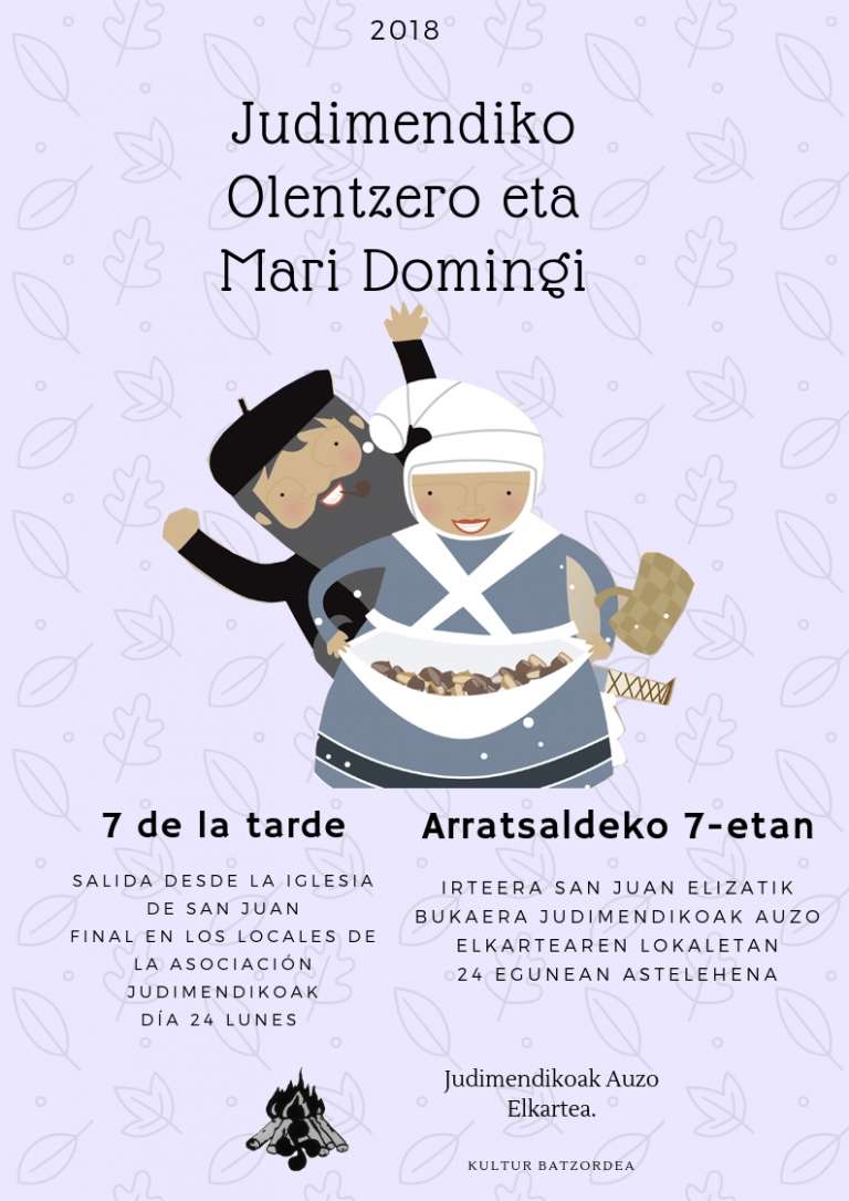Olentzero eta Mari Domingi Judimendi 2018