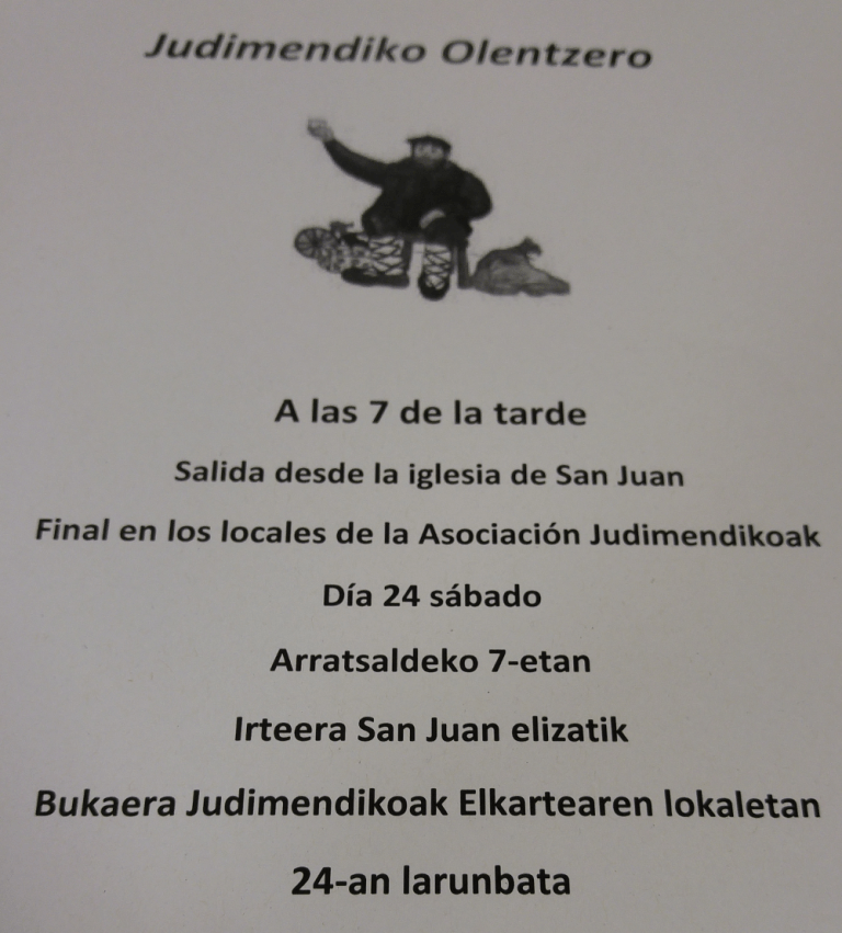 Judimendiko Olentzero