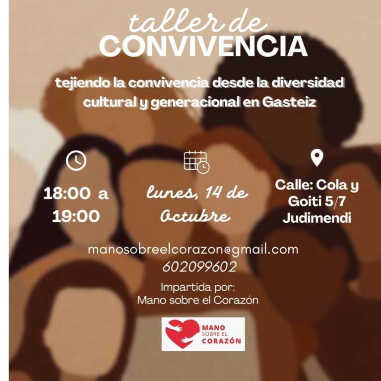 Taller de convivencia/biziketza tailerra (Mano sobre el corazón)