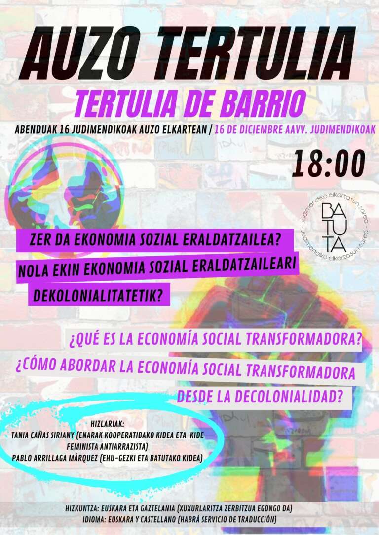 Auzo tertulia/Tertulia de barrio